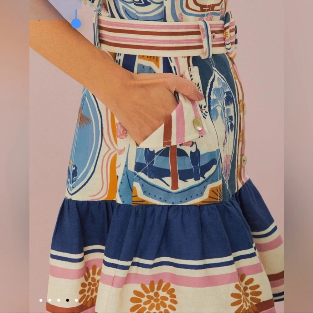 FARM Rio Multicolor Patterned Mini Dress - Picture 7 of 10